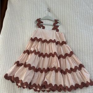 Rylee + Cru Blush and Chocolate Dress
